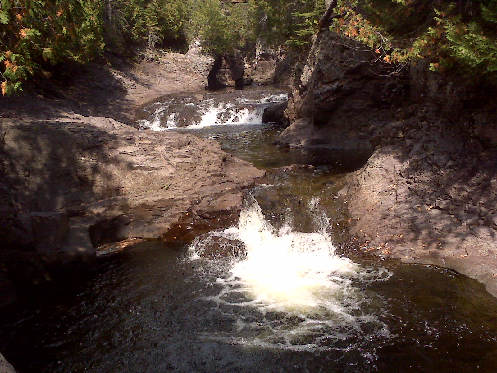Cascade River State Park falls