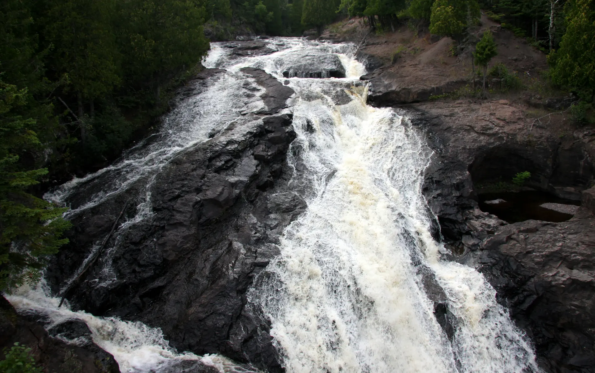 Cross River falls near Schroeder, Minnesota