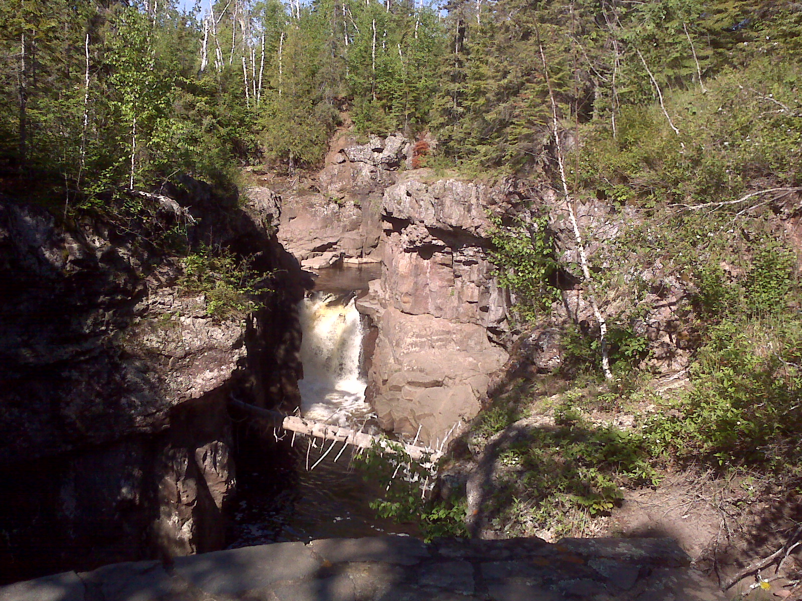 Temperance River gorge and falls